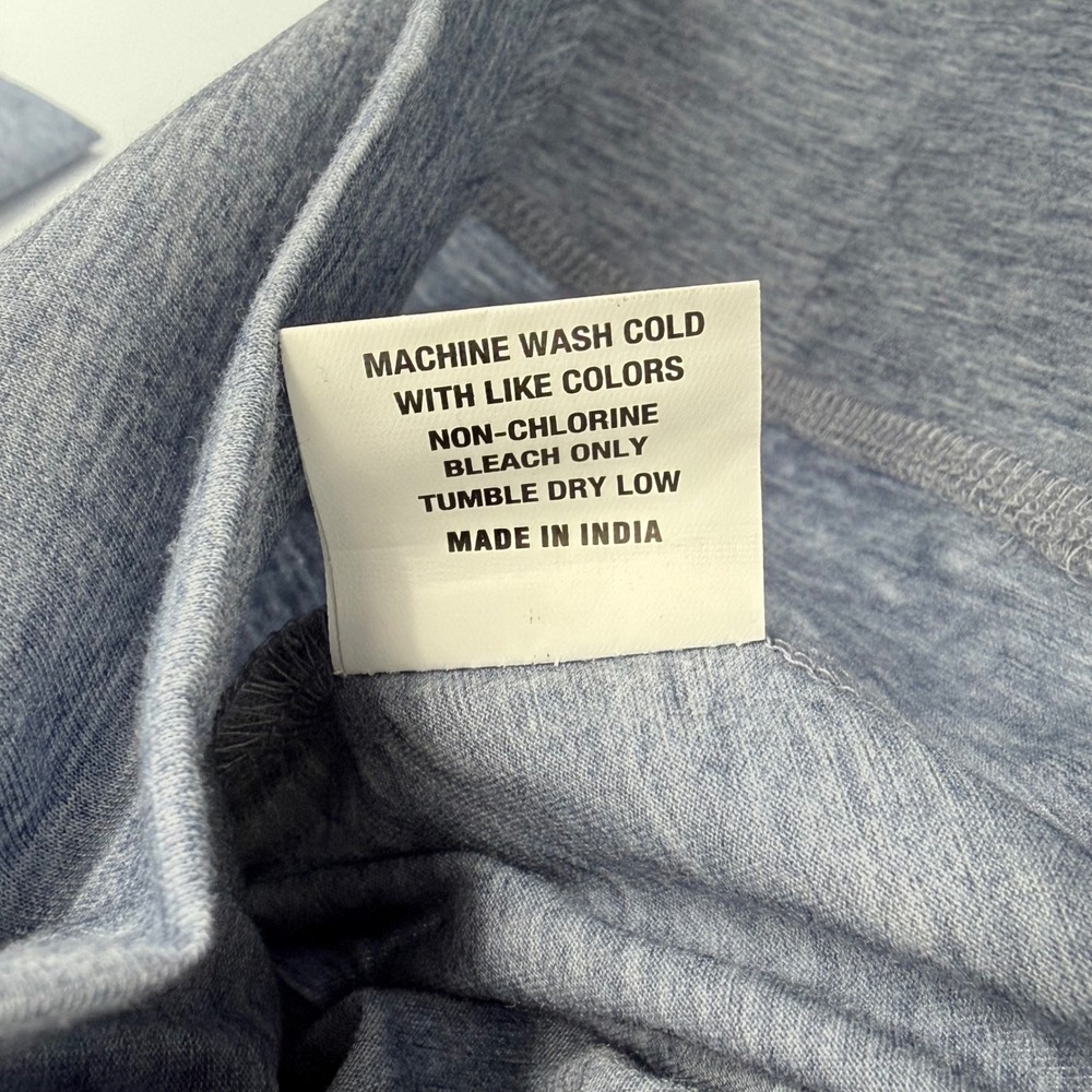 Collars & Co Mens Drirelease Quarter Zip Pullover Blue Heathered Large NWT - Picture 9 of 11